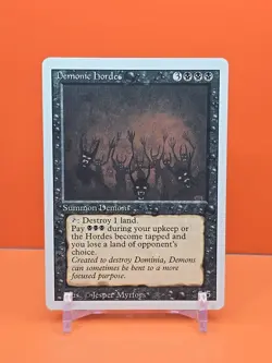 ⚫⚫⚫ (3) 1994 Magic The Gathering DEMONIC HORDES REVISED 3RD EDITION PLAYED ⚫ - Image 1