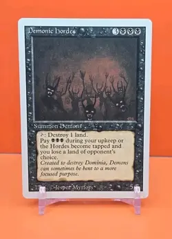 ⚫⚫⚫ (3) 1994 Magic The Gathering DEMONIC HORDES REVISED 3RD EDITION PLAYED ⚫ - Image 2