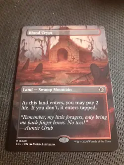 Blood Crypt (BORDERLESS/REVERSIBLE) - Lorwyn Eclipsed (MTG) NM - Image 1