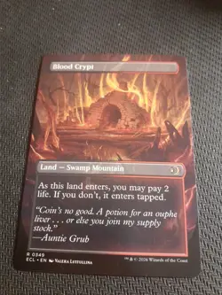 Blood Crypt (BORDERLESS/REVERSIBLE) - Lorwyn Eclipsed (MTG) NM - Image 2