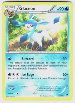GLACEON 19/111 R FURIOUS FISTS POKEMON NM/M - Image 1
