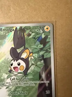 Pokemon TCG Emolga 112/086 & Tynamo 113/086 Black Bolt Illustration Rare - Image 3
