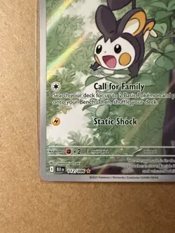 Pokemon TCG Emolga 112/086 & Tynamo 113/086 Black Bolt Illustration Rare - Image 5