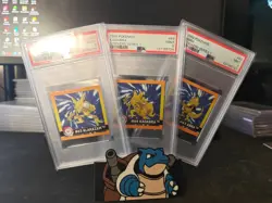 1999 POKEMON STICKERS SER 1 Abra Kadabra & Alakazam- Psa 9 - Image 1