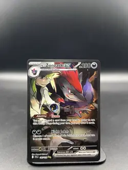 Pokemon N's Zoroark ex 185/159 SV09 Special Illustration Rare Holo - Image 1