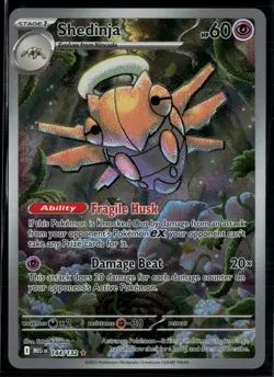 Shedinja 144/132 Mega Evolution Illustration Rare Pokemon - Image 1