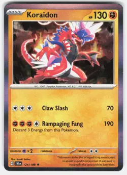 KORAIDON 124/198 RARE DECK EXCLUSIVES POKEMON NM/M - Image 1