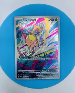 Pokemon TCG Toedscool 201/198 SV01 Scarlet & Violet Full Art Holo - Image 3