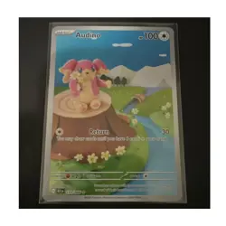 Pokemon Audino Illustration Rare Holo Sv: Black Bolt 151/086 100 HP English - Image 1