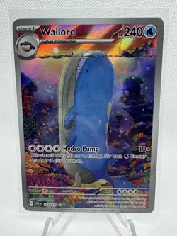Pokemon Company Wailord 162/159 Sv09 Journey Together IR Holo Full Art ENG - Image 1