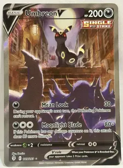 Umbreon V 189/203 Holo Alt Art Evolving Skies SWSH Pokemon TCG NM - Image 1
