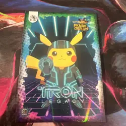 Tron Legacy (Pikachu) #98 - Galaxy Holo - Electric Pikachu Cosplay - Pokemon - Image 1