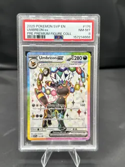 Pokemon TCG Umbreon ex SVP176 Scarlet & Violet Promo Holo English PSA 8 2025 - Image 1