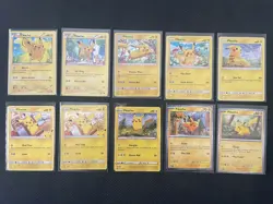Pokemon TCG McDonalds Pikachu Holo Lot of 10 - Image 1
