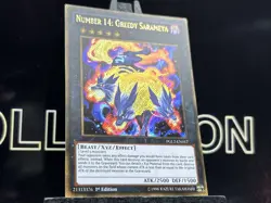 Yu-Gi-Oh Card - PGL2-EN017 - NUMBER 14: GREEDY SARAMEYA (Nm/ rare holo) - Image 4