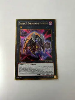 Yugioh - Number 31: Embodiment of Punishment - Gold Secret - 1st - PGLD-EN024 - - Image 1