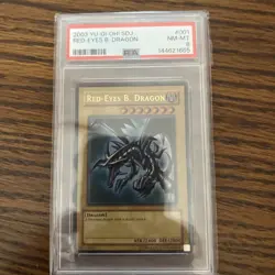 2003 Yu-Gi-Oh Red-Eyes B. Dragon 1st Edition SDJ-001 PSA 8 LOW POP- WOW Rare - Image 1