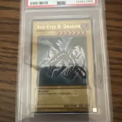 2003 Yu-Gi-Oh Red-Eyes B. Dragon 1st Edition SDJ-001 PSA 8 LOW POP- WOW Rare - Image 3