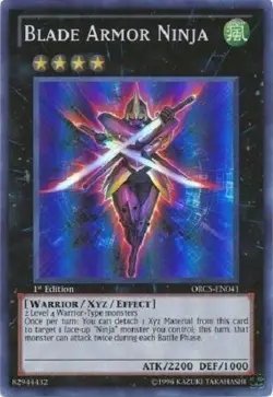 *** BLADE ARMOR NINJA *** 1ST EDITION SUPER RARE ORCS-EN041 (LP) YUGIOH! - Image 1