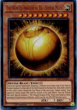 The Winged Dragon of Ra - Sphere Mode RA01-EN007 Prismatic Ultimate Rare YuGiOh! - Image 1