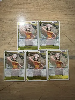 Nico Robin One Piece Karte OP15-109 (5x) Holo Rare Englisch / NM Boosterfrisch - Image 1