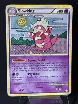 Slowking 12/123 HeartGold & SoulSilver HAND SWIRL Holo Rare Pokemon Card HP - Image 3