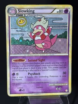 Slowking 12/123 HeartGold & SoulSilver HAND SWIRL Holo Rare Pokemon Card HP - Image 4