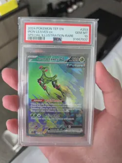 2024 Pokemon Tef En Iron Leaves Special Illustration Rare PSA 10 - Image 1