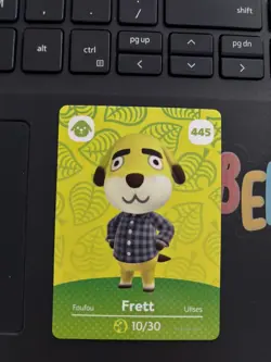 Frett #445 Amiibo Card Animal Crossing Series 5 - Image 1