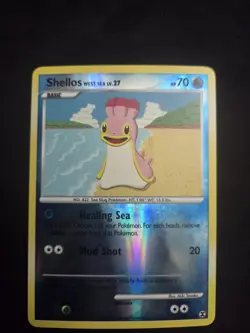 Shellos West Sea 80/111 Reverse Holo Rising Rivals Pokemon Card LP - Image 1