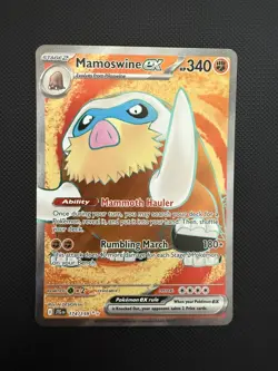 NM Mamoswine ex - 174/159 Journey Together Ultra Rare Pokemon Card - Image 1