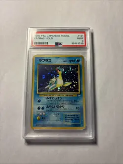 1997 Pokemon Japanese Fossil Lapras #131 Holo PSA 9 - Image 1