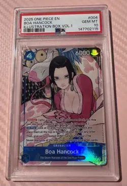 2025 One Piece Card EN Boa Hancock Illustration Box SP Volume 1 PSA 10 - Image 2
