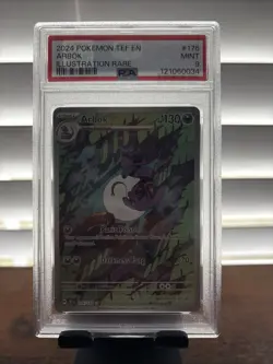 Pokemon Arbok Illustration Rare Temporal Forces 176/162 PSA 9 - Image 1