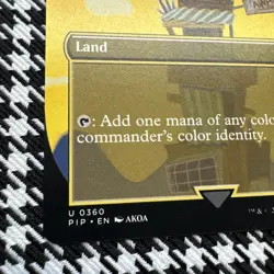 Command Tower (Borderless) Universes Beyond: Fallout Regular MTG PIP NM 360 - Image 2