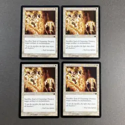Set of x4, MTG Seal of Cleansing Nemesis Regular Magic The Gathering - Image 1