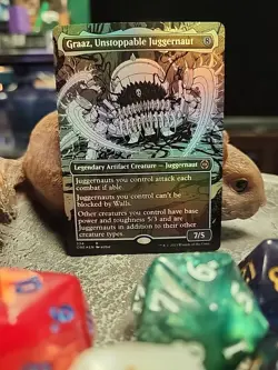 MTG Graaz, Unstoppable Juggernaut - Foil art - Phyrexia: All Will Be One #334 - Image 1