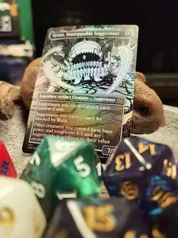 MTG Graaz, Unstoppable Juggernaut - Foil art - Phyrexia: All Will Be One #334 - Image 2