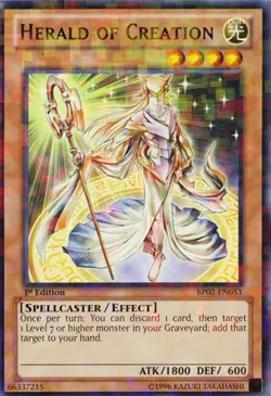 Herald of Creation - BP02-EN053 - Mosaic Rare - 1st Edition - Lightly Played - Image 1