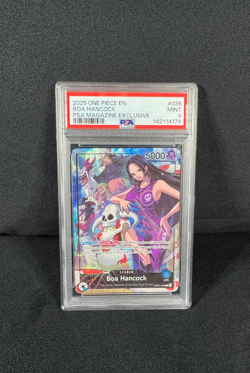 One Piece Boa Hancock PSA Magazine Exclusive 2025 #038 Full Art Holo PSA 9 MINT - Image 1