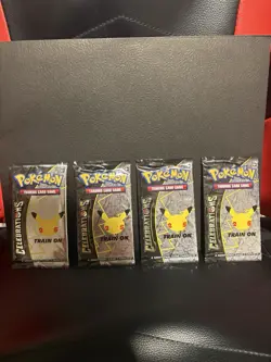 4x Factory Sealed Celebrations Pokemon TCG Booster Packs - Image 1