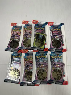 Pokemon Paradox Rift Booster Pack Lot With Medallion Lot Of 8 Pks - Image 1