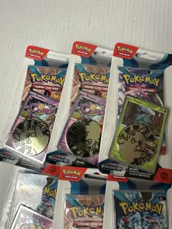 Pokemon Paradox Rift Booster Pack Lot With Medallion Lot Of 8 Pks - Image 3