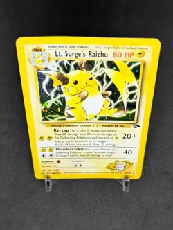 Pokemon TCG Lt. Surge's Raichu 11/132 Gym Challenge Holo Unlimited Rare MP - Image 3