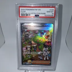 2024 Pokemon SV Paldean Fates PAF EN Clive #236/091 PSA 10 - Image 1