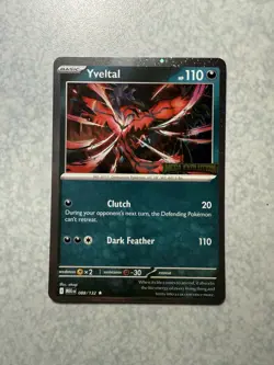 Pokemon TCG Yvetal Mega Evolutions Stamped Promo MEG 088/132 - Image 1