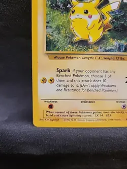 Pikachu 60/64 Jungle Set Base Set Non Holo Pokemon Red Cheeks Vintage - Image 5