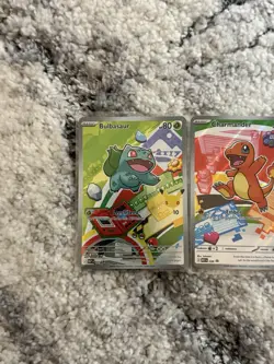 Pokemon First Partner Illustration Collection Series 1 Kanto Gen 1 Starters Set - Image 3