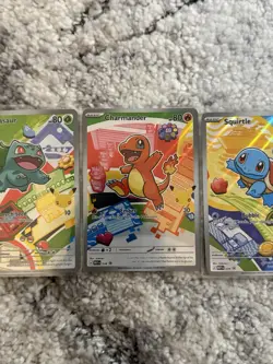 Pokemon First Partner Illustration Collection Series 1 Kanto Gen 1 Starters Set - Image 4