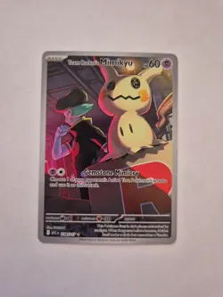 Pokemon TCG Team Rocket's Mimikyu ASC 238/217 Secret Rare Near Mint Pack Fresh - Image 1